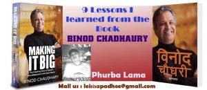 9 Lessons I learned from the book “BINOD CHADHAURY”